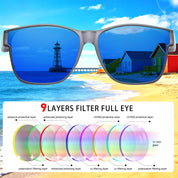 HAOLOTA Fit-Over Sunglasses-Polarized for Men Square Shades Oversized SG0174L