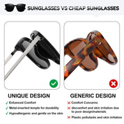 HAOLOTA Women’s Cat Eye Sunglasses Metal Frame with Fashion Shades SG1066