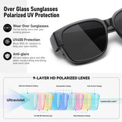 HAOLOTA 3pcs Polarized Fit Over Glasses Sunglasses Men Women UV400 Protection SG1824-3P