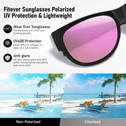 HAOLOTA Cat Eye Sunglasses for Women Polarized Sunglasses Wear Over Glasses SG0173