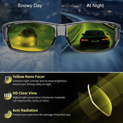 HAOLOTA Night Vision Driving Over Glasses, Nighttime Glasses Men Women Anti Glare NV0154