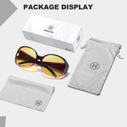 HAOLOTA Polarized Night Vision Driving Glasses Fit Over Glasses for Women, Anti Glare NV0108