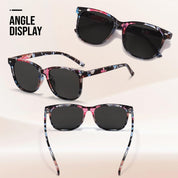 HAOLOTA 2pcs Classic Round Polarized Sunglasses for Women UV400 Protection SG1825-2P
