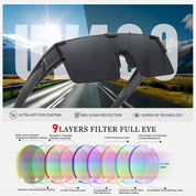 HAOLOTA Cycling Sunglasses Over Glasses for Men Outdoors UV Protection SG0191