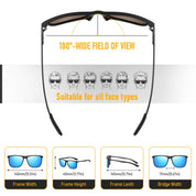 HAOLOTA Polarized Sunglasses for Men Ultralight Carbon Fiber UV400 Protection SG8001