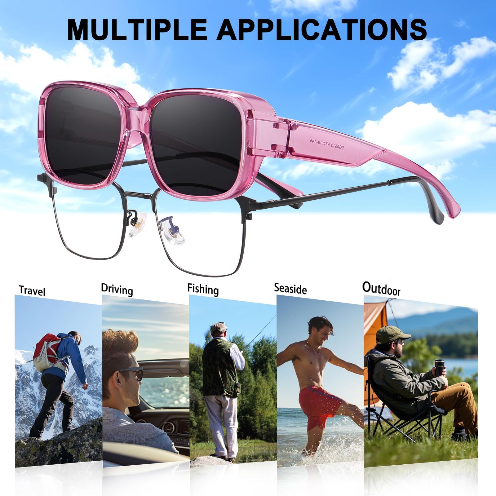 HAOLOTA Polarized Sunglasses Over Glasses Women Trendy Small Shapes  SG0513