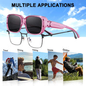 HAOLOTA Polarized Sunglasses Over Glasses Women Trendy Small Shapes  SG0513