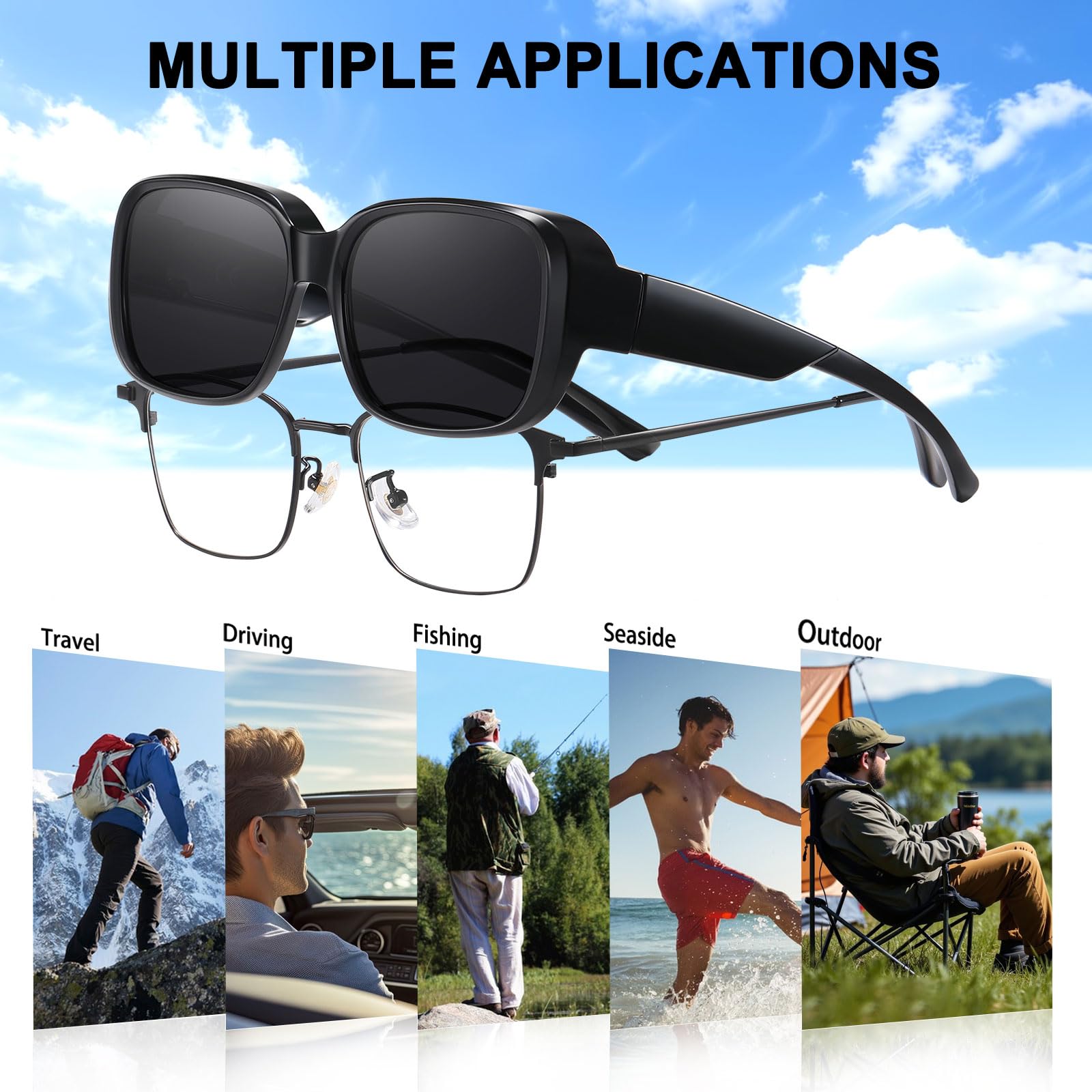 HAOLOTA Polarized Sunglasses Over Glasses Women Trendy Small Shapes  SG0513