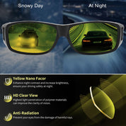HAOLOTA Night Vision Driving Over Glasses, Nighttime Glasses Men Women Anti Glare NV0154