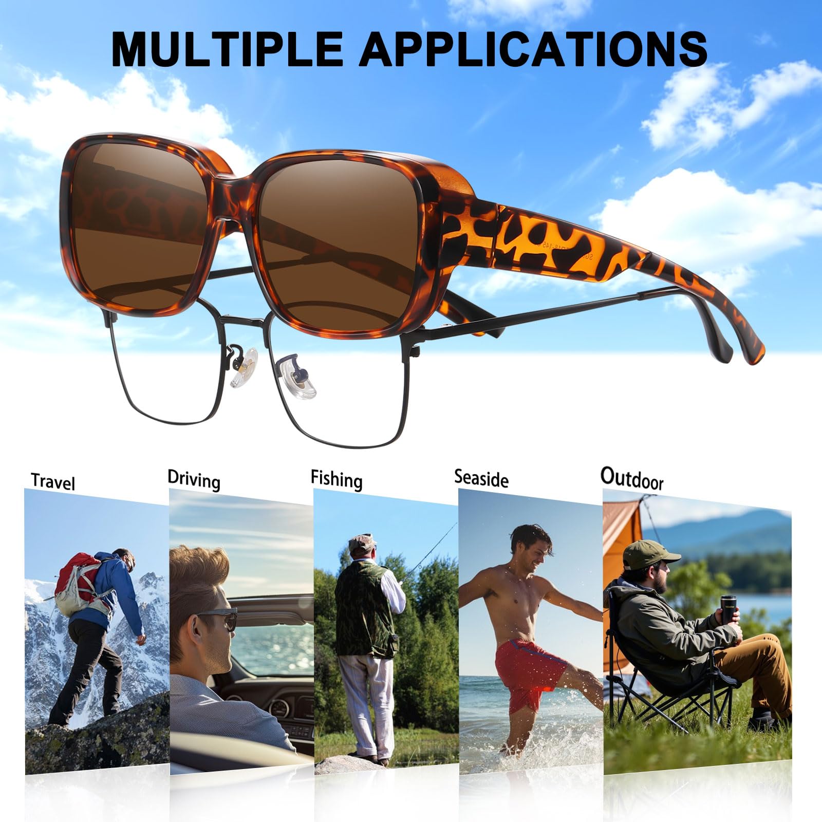 HAOLOTA Polarized Sunglasses Over Glasses Women Trendy Small Shapes  SG0513