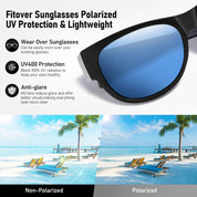 HAOLOTA Cat Eye Sunglasses for Women Polarized Sunglasses Wear Over Glasses SG0173