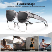 HAOLOTA Polarized Fit Over Sunglasses for Women Cat Eye for Prescription Glasses SG0171