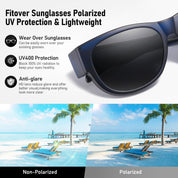 HAOLOTA Cat Eye Sunglasses for Women Polarized Sunglasses Wear Over Glasses SG0173