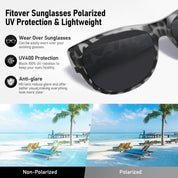 HAOLOTA Cat Eye Sunglasses for Women Polarized Sunglasses Wear Over Glasses SG0173