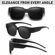 HAOLOTA 3pcs Polarized Fit Over Glasses Sunglasses Men Women UV400 Protection SG1824-3P