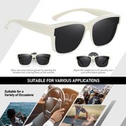 HAOLOTA Fit-Over Sunglasses-Polarized for Men Square Shades Oversized SG0174L