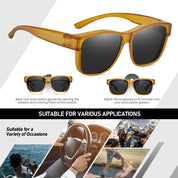 HAOLOTA Fit-Over Sunglasses-Polarized for Men Square Shades Oversized SG0174L