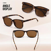 HAOLOTA 2pcs Classic Round Polarized Sunglasses for Women UV400 Protection SG1825-2P