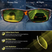 HAOLOTA Night Vision Driving Over Glasses, Nighttime Glasses Men Women Anti Glare NV0154