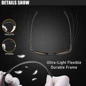 HAOLOTA Polarized Sunglasses for Men Ultralight Carbon Fiber UV400 Protection SG8001