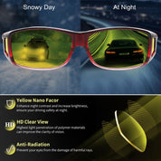 HAOLOTA Night Vision Driving Over Glasses, Nighttime Glasses Men Women Anti Glare NV0154