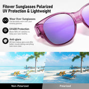 HAOLOTA Cat Eye Sunglasses Over Glasses SG0179