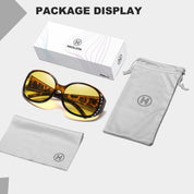 HAOLOTA Polarized Night Vision Driving Glasses Fit Over Glasses for Women, Anti Glare NV0108