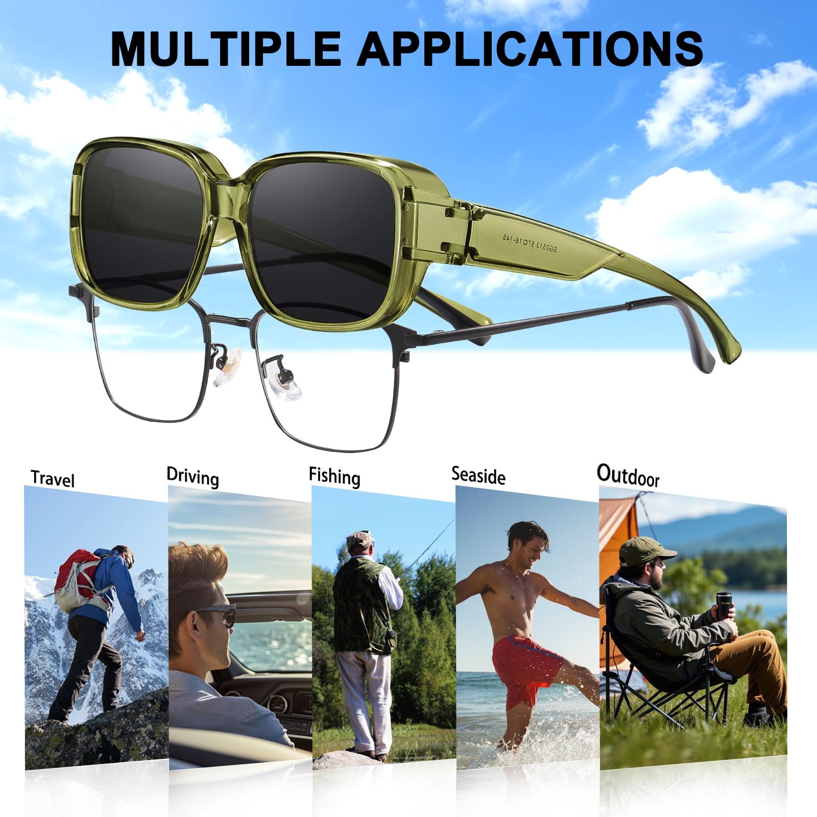 HAOLOTA Polarized Sunglasses Over Glasses Women Trendy Small Shapes  SG0513