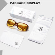 HAOLOTA Women Night Vision Driving Glasses Polarized HD Yellow Tinted Anti Glare NV0012