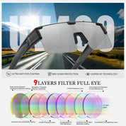 HAOLOTA Cycling Sunglasses Over Glasses for Men Outdoors UV Protection SG0191
