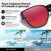HAOLOTA Cat Eye Sunglasses for Prescription Glasses Women TR90 Lightweight SG0189