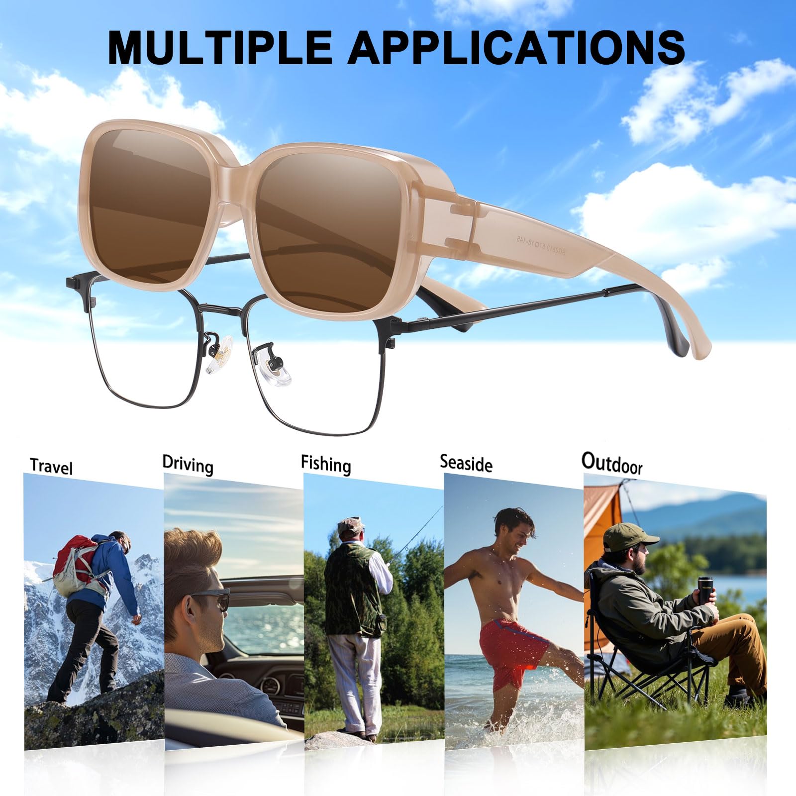 HAOLOTA Polarized Sunglasses Over Glasses Women Trendy Small Shapes  SG0513