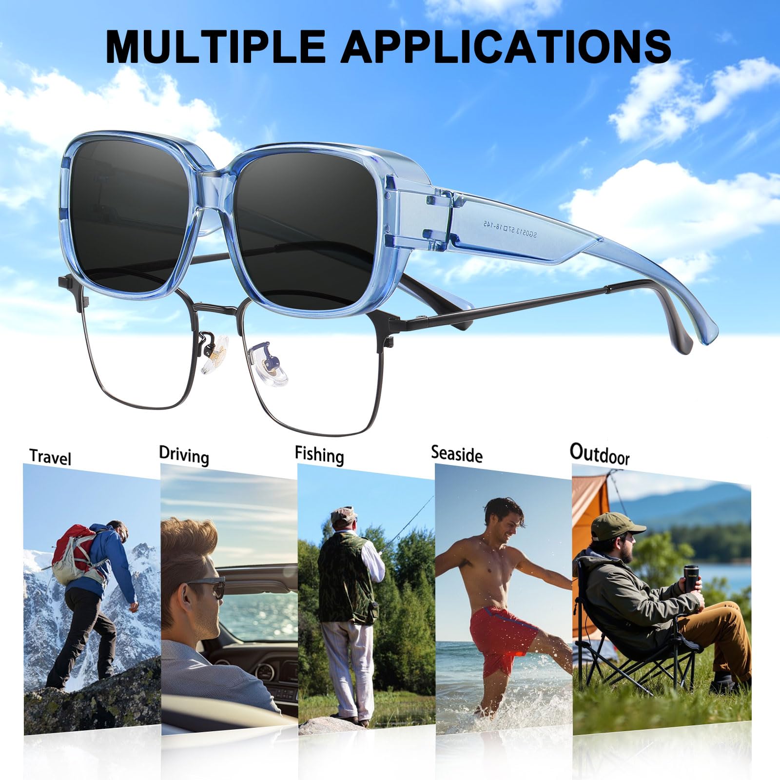 HAOLOTA Polarized Sunglasses Over Glasses Women Trendy Small Shapes  SG0513