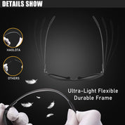 HAOLOTA Polarized Sunglasses for Men Ultralight Carbon Fiber UV400 Protection SG8001