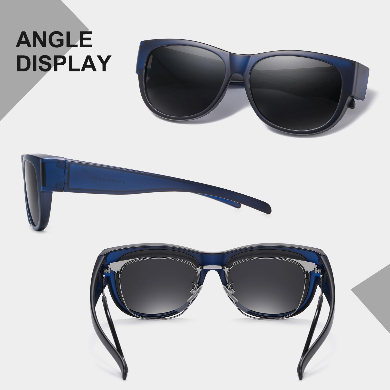 HAOLOTA Cat Eye Sunglasses for Women Polarized Sunglasses Wear Over Glasses SG0173