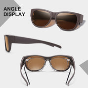 HAOLOTA Cat Eye Sunglasses for Women Polarized Sunglasses Wear Over Glasses SG0173