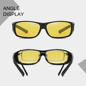 HAOLOTA Night Vision Driving Over Glasses, Nighttime Glasses Men Women Anti Glare NV0154