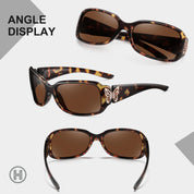 HAOLOTA Women's Polarized Sunglasses - Fashionable Butterfly Design SG0012
