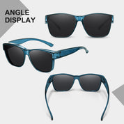 HAOLOTA Fit-Over Sunglasses Polarized for Men Square Shades UV400 Protection SG0174M