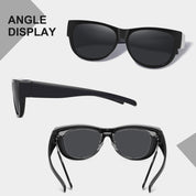 HAOLOTA Cat Eye Sunglasses for Women Polarized Sunglasses Wear Over Glasses SG0173
