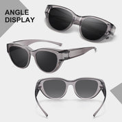 HAOLOTA Polarized Fit Over Sunglasses for Women Cat Eye for Prescription Glasses SG0171
