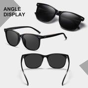 HAOLOTA 2pcs Classic Round Polarized Sunglasses for Women Men Lightweight SG8081-2P