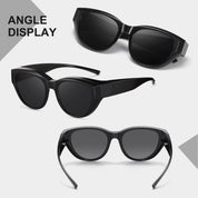 HAOLOTA Polarized Fit Over Sunglasses for Women Cat Eye for Prescription Glasses SG0171