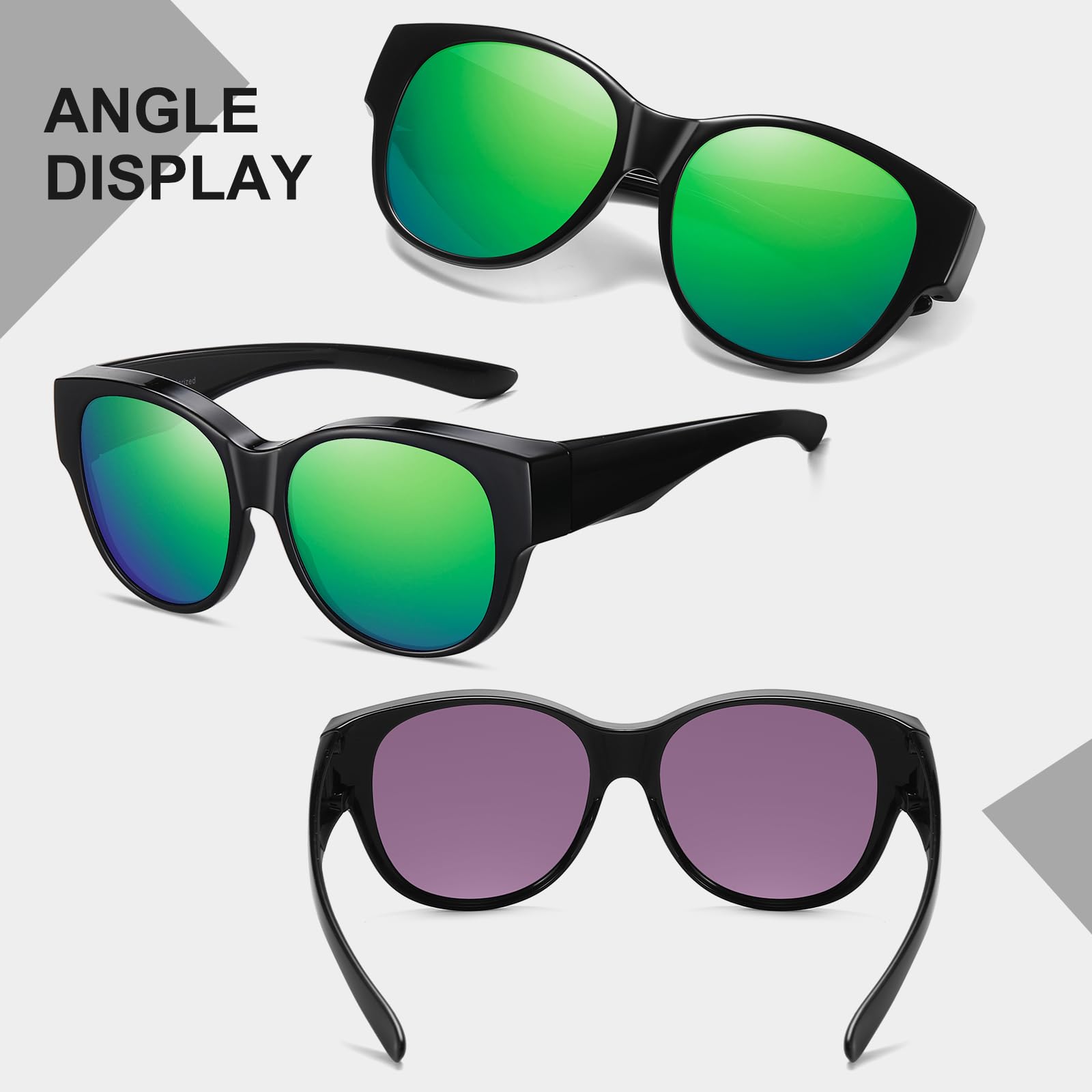 HAOLOTA Cat Eye Sunglasses Over Glasses SG0179
