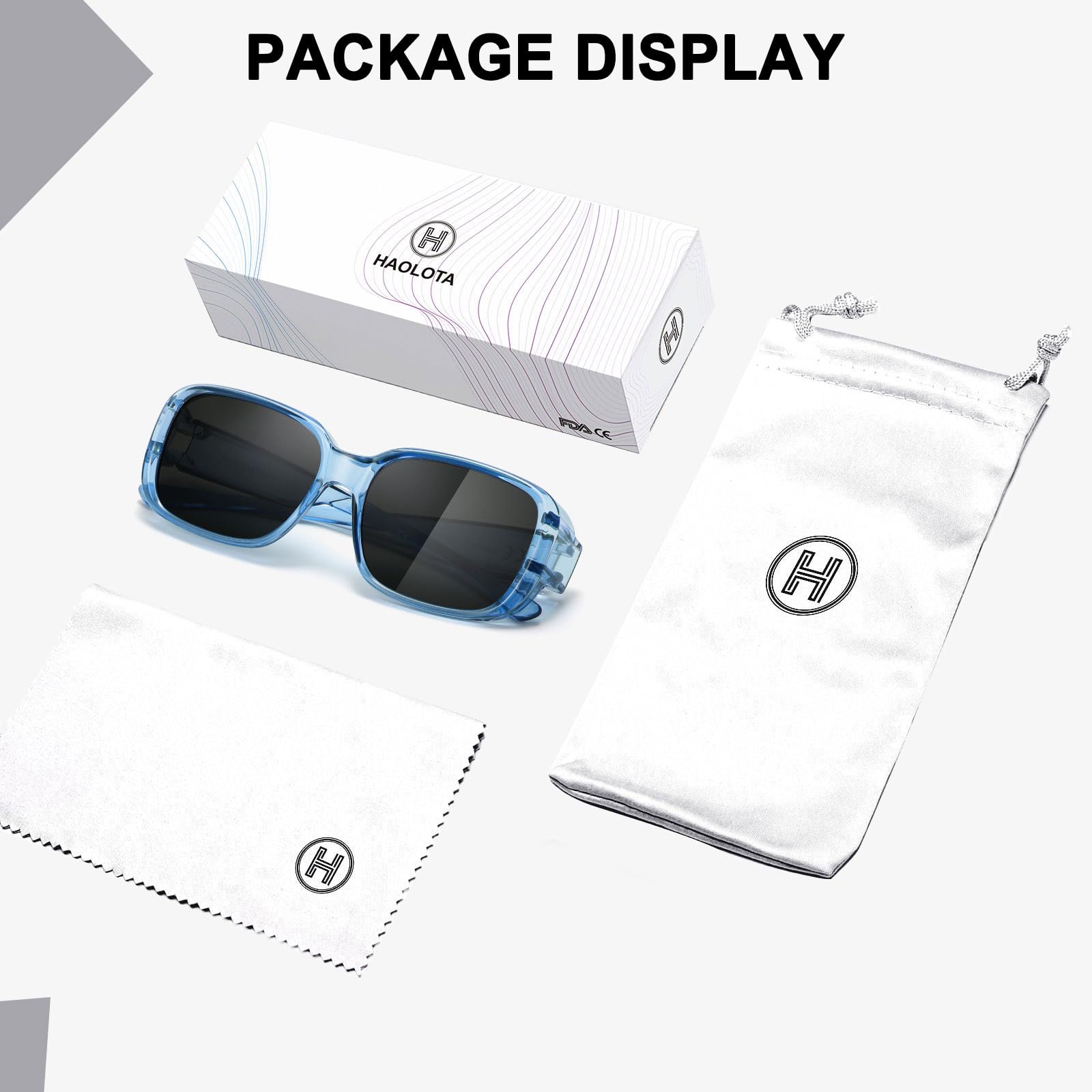 HAOLOTA Polarized Sunglasses Over Glasses Women Trendy Small Shapes  SG0513