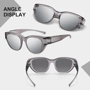 HAOLOTA Polarized Fit Over Sunglasses for Women Cat Eye for Prescription Glasses SG0171