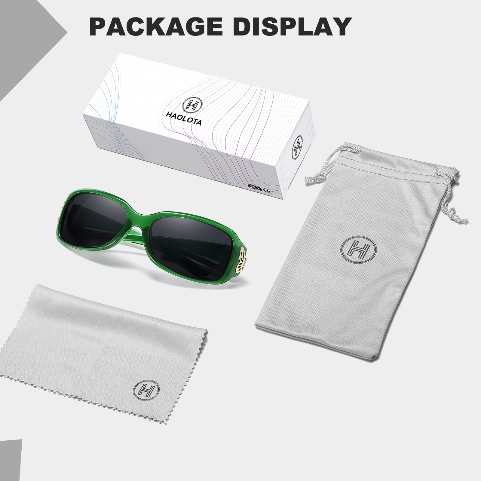 HAOLOTA Women's Polarized Sunglasses - Fashionable Butterfly Design SG0012