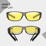 HAOLOTA Night Vision Driving Over Glasses, Nighttime Glasses Men Women Anti Glare NV0154