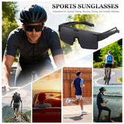HAOLOTA Cycling Sunglasses Over Glasses for Men Outdoors UV Protection SG0191