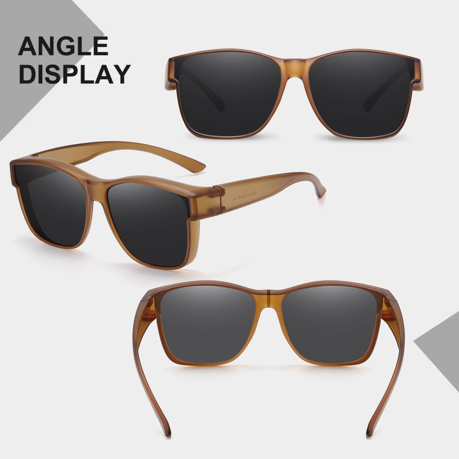 HAOLOTA Fit-Over Sunglasses-Polarized for Men Square Shades Oversized SG0174L